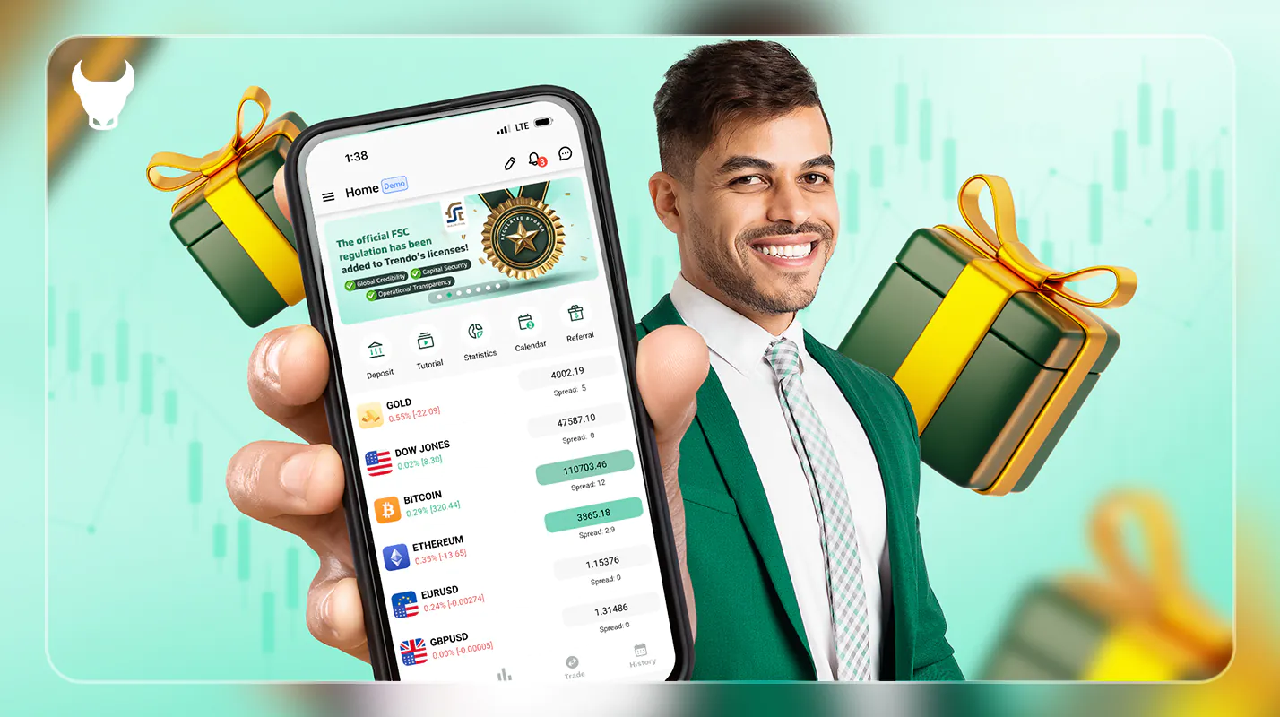 Sign Up with Trendo Broker and Get a $100 Free Bonus