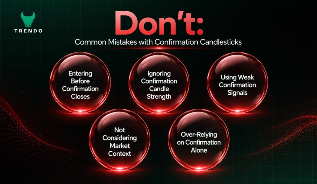 Common Mistakes with Confirmation Candlesticks