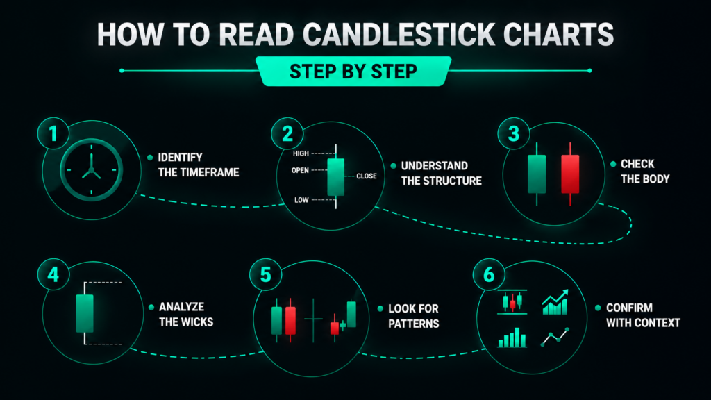How to Read Candlestick Charts Step by Step